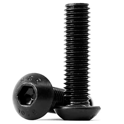 Abbildung von (60 Stück) M6x16mm Linsenkopfschrauben mit Innensechskant 10,9 Grad Kohlenstoffstahl Innensechskantschraube schrauben Vollgewinde schwarz
