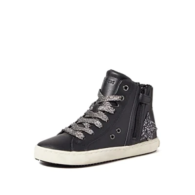Abbildung von Geox Mädchen J Kalispera Girl Sneaker, Black Dk Silver, 29 EU
