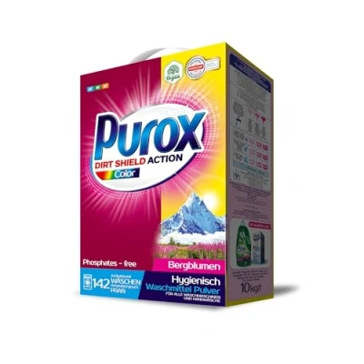 Abbildung von PUROX COLOR Waschpulver im Karton (142 WL) 10 kg