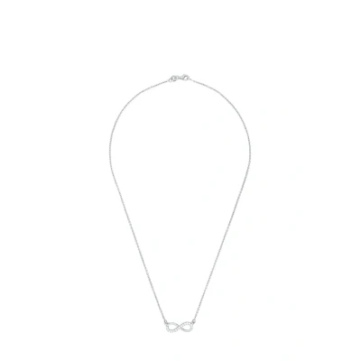 Abbildung von amor FÜR Damen 45 CM MIT ANHÄNGER Infinity UN Halskette, Damen, Größe: 45, Silber