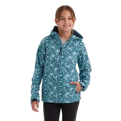 Abbildung von killtec Mädchen Softshelljacke/Outdoorjacke mit Kapuze Softshelljacke Print, mint, 152, 43200 000