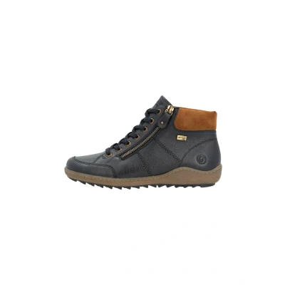 Abbildung von Remonte Schnürstiefelette, Damen, Größe: 37, Dunkelblau nougatbraun Schuhe