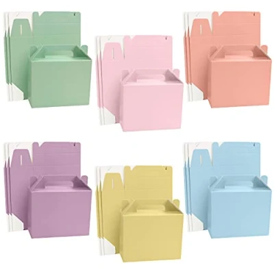 Abbildung von Belle Vous Party Gastgeschenk Box mit Deckel (24 Stück) 14 x 6 11 cm Einfache Pastell Geschenkboxen für Kindergeburtstage, Essen, Babypartys &amp; Hochzeiten