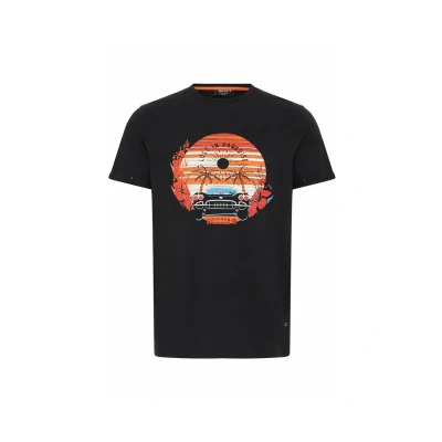 Abbildung von Indicode Jeans Daniel Tshirt print, Herren, Größe: Large, Black