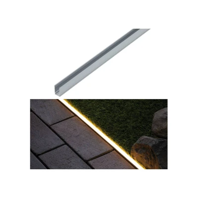 Abbildung von Paulmann Gartenleuchte »Plug &amp; Shine LED Strip Profil Warmweiß Aluminiumprofil 1m«