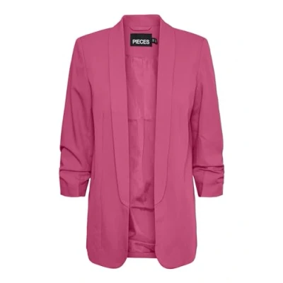 Abbildung von Pieces Pcbosella 3/4 Kurzmantel, Damen, Größe: Large, Hot pink