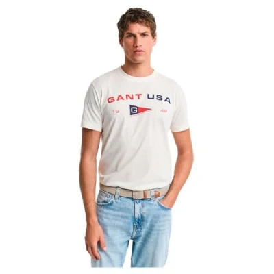 Abbildung von GANT Herren Graphic SS T Shirt, Cream, M