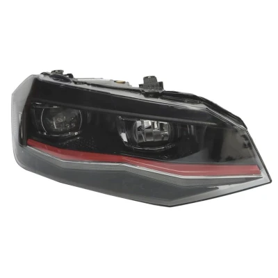 Abbildung von TYC 20 19211 16 2 Scheinwerfer rechts LED Rot VW: Polo VI (AW1, BZ1) 1.0 TGI, 1.6 TDI, MSi, GTI, 1.0, TSI, 2.0 MPi