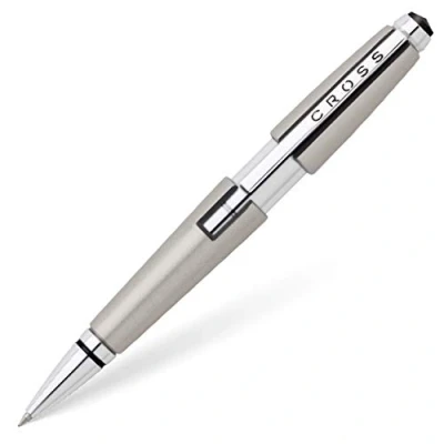 Abbildung von Cross Edge Rollerball (Strichstärke M, Schreibfarbe: schwarz, nachfüllbar, inkl. Premium Geschenkbox) titanfarben