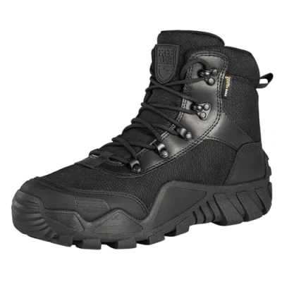 Abbildung von FREE SOLDIER Stiefel Herren Wanderstiefel Tactical Kampfstiefel Outdoor Military Boots Männer Wanderschuhe zum Trekking, Jagen, Arbeiten(Schwarz, 40EU)