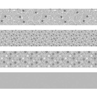 Abbildung von Heyda 204875536 Faltstreifen Set für Fröbelsterne 1 x 30 cm &amp; 1, 5 45 cm, 4 Motive Sortiert in zwei verschiedenen Größen