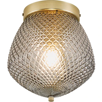 Abbildung von Nordlux Deckenleuchte »ORBIFORM«, 1 flammig, Leuchtmittel E27 ohne Leuchtmittel, Struktur Glas Schirm, Messing Applikation