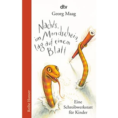 Abbildung von Nachts, im Mondschein, lag auf einem Blatt: Eine Schreibwerkstatt für Kinder (Reihe Hanser)