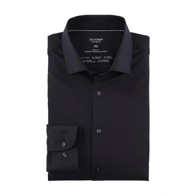 Abbildung von OLYMP Herren Oberhemd Langarm Level.Five.Body.fit,Twill,Body fit,Modern Kent,schwarz 68,44