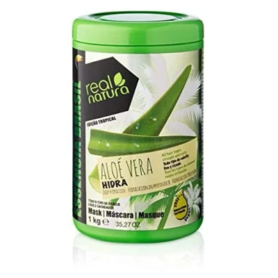 Abbildung von REAL NATURA Salzfreie Aloe Vera Hydra Maske 1 kg Unisex Intensive Feuchtigkeit und Pflege für alle Haartypen