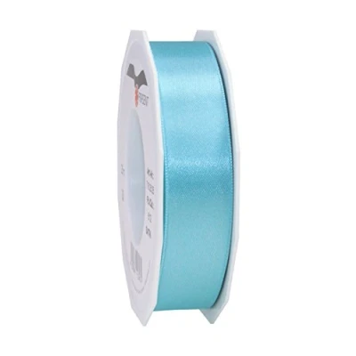 Abbildung von PRÄSENT C.E. Pattberg Satin aquamarin, 25 m Satinband zum Einpacken von Geschenken, mm Breite, Geschenkband Dekorieren &amp; Basteln, Dekoband, Anlass