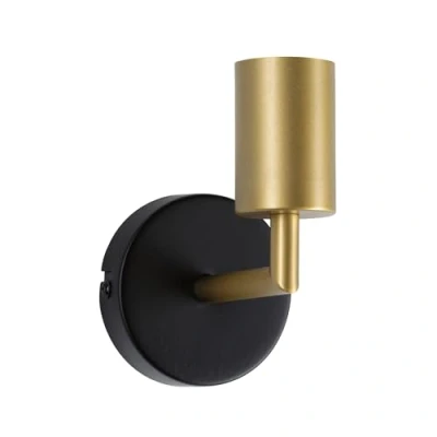 Abbildung von Paulmann 71137 Wandleuchte Ravi IP44 E27 max. 60W Schwarz matt, Gold Wandlampe ohne Leuchtmittel