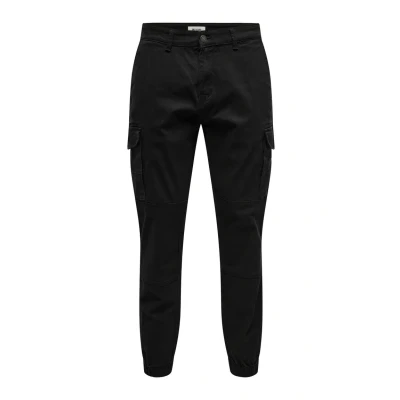Abbildung von Only &amp; Sons Carter LIFE Cargohose, Herren, Größe: 33x34, Schwarz