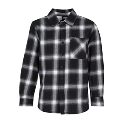 Abbildung von Urban Classics Oversized Hemd für Kinder, Größe: 134/140, Black white
