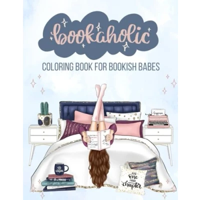 Abbildung von Bookish Coloring Book for Lovers Bibliophiles and Bookaholics Pages Adults Reading Nooks Corners