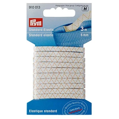 Abbildung von Prym 910013 Standard Elastic 5 mm weiß, Polyester, 1