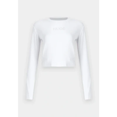 Abbildung von HUGO Della Langarmshirt, Damen, Größe: XXL, White