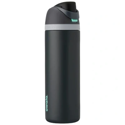 Abbildung von Owala FreeSip Isolierte Edelstahl Trinkflasche mit Strohhalm, 710 ml BPA frei, optimal für Sport, Fitness, Outdoor und Reisen, Foggy Tide