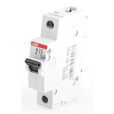 Abbildung von ABB S200 MCB Leitungsschutzschalter Typ D, 1 polig 16A 253V, Abschaltvermögen 6 kA System Pro M Compact