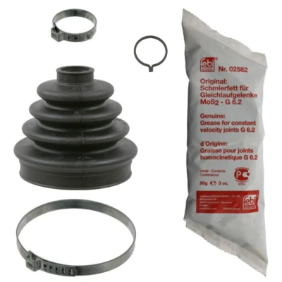 Abbildung von FEBI BILSTEIN 07873 Achsmanschette Vorderachse, radseitig Gummi FORD: Escort 5, 5 Cabriolet, 6