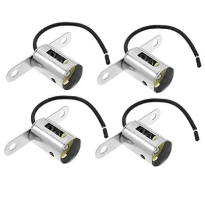 Abbildung von 4 Stück 1156 BA15S Sockel Adapter Ersatz Lampenhalter Blinker Licht Kabelbaum Stecker für P 21W / R10W R5W Gewinde