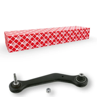 Abbildung von FEBI BILSTEIN 23952 Querlenker mit Sicherungsmutter Lager, Trag /Führungsgelenk Hinterachse links Stahlblech BMW: X5