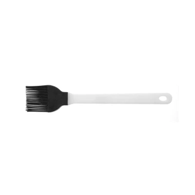 Abbildung von HENDI Backpinsel / Butterpinsel Silikon 22 x 3,2 cm flach schwarz mit PP Kunststoff Griff