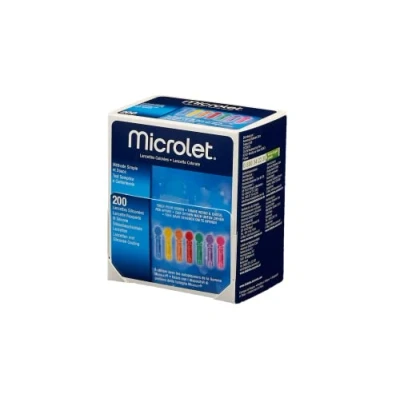 Abbildung von Microlet 200 Lancetas Color