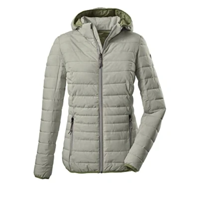Abbildung von G.I.G.A. DX Damen Casual Funktionsjacke in Daunenoptik mit abzippbarer Kapuze, Pistazie, 36