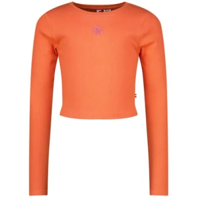 Abbildung von Vingino Girls G Basic Crop Rib Longsleeve in Colour Fresh Coral Size 12