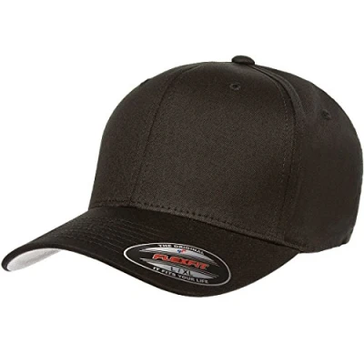 Abbildung von Flexfit Unisex Erwachsene Mesh Fitted Trucker Mütze, Schwarz, Einheitsgröße
