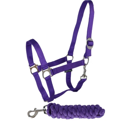 Abbildung von Harry&#039;s Horse Halfterset Initial Violett Pony