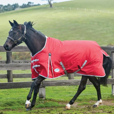 Abbildung von Weatherbeeta Winterdecke Comfitec Classic Standard Neck Medium/Lite 600D 100g Rot/Silber/Navy 155/205