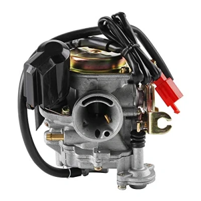 Abbildung von YAOBLUESEA 18mm Roller Vergaser + Ansaugstuten für Rex RS 400/RS 450/RS 460/GY6 50cc/GY6 60cc Inkl. E Choke