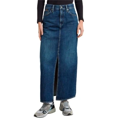Abbildung von G Star Viktoria LONG Skirt Maxirock, Damen, Größe: 31, Worn in waterspouts