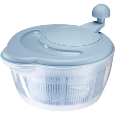 Abbildung von Westmark 2432224B Salatschleuder, Fassungsvermögen: 5 Liter, ø 26 cm, Kunststoff, BPA frei, Fortuna, Blau, Standard