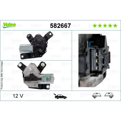 Abbildung von VALEO 582667 Scheibenwischermotor 12 hinten für Links /Rechtslenker OPEL: Insignia A Sports Tourer