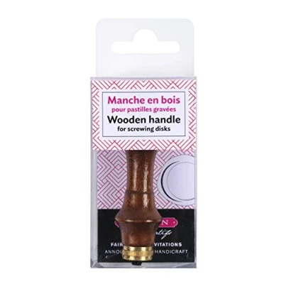 Abbildung von J.Herbin 40740T Holzgriff für Siegelplatte, ideal Bastelprojekte und Scrapbooking, Dunkelbraun, 1 Stück