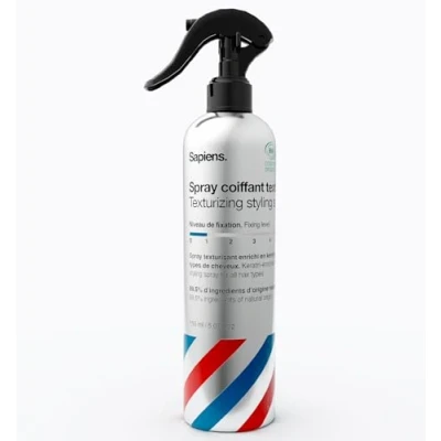 Abbildung von Sapiens Barbershop Texturising Styling Spray für Haare x2 Meersalz Haarspray Männer BIO Zertifiziert Angereichert mit Keratin Salzspray Salzwasserspray Frischer Meeresduft