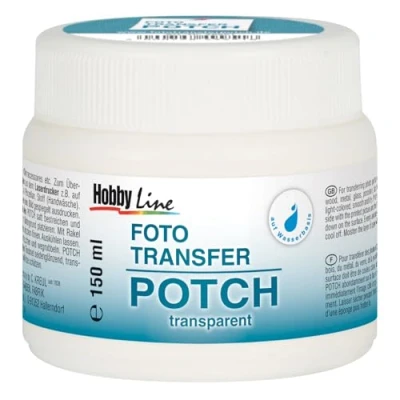 Abbildung von KREUL 49951 Foto Transfer Potch, 150 ml, trocknet seidenglänzend und transparent, zum Übertragen von Ausdrucken, Zeitungsausschnitten Zeitschriftenbildern auf verschiedene Untergründe
