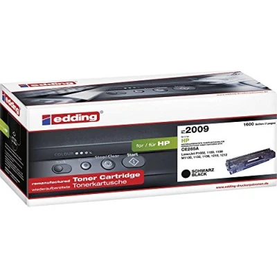 Abbildung von edding Toner EDD 2009 Schwarz Reichweite 1600 Seiten Ersetzt HP 85A (CE285A)