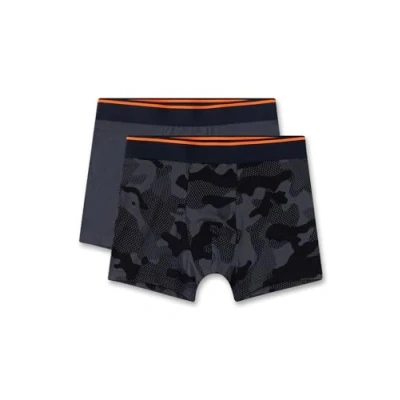 Abbildung von Sanetta Jungen Hipshorts (Doppelpack) Dunkelblau Hochwertige und nachhaltige Unterhose für aus Baumwoll Mix. Inhalt: 2er Set Unterwäsche 140