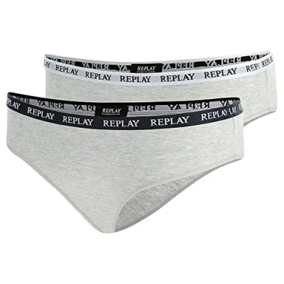 Abbildung von Replay Damen Slip 2er Set, N288 (Grau), L