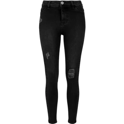 Abbildung von Urban Classics Jeans Skinny Fit, Damen, Größe: XS, Black washed