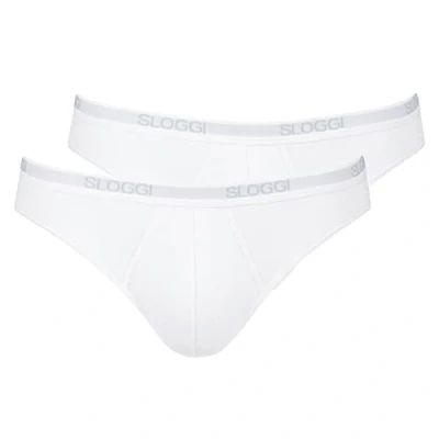 Abbildung von sloggi men Herren Basic Mini 2P Slip, White, 8
